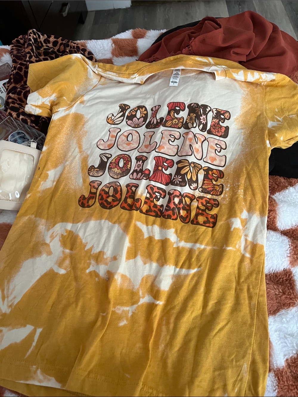 Jolene Tie-Dye Graphic Tee - Yellow